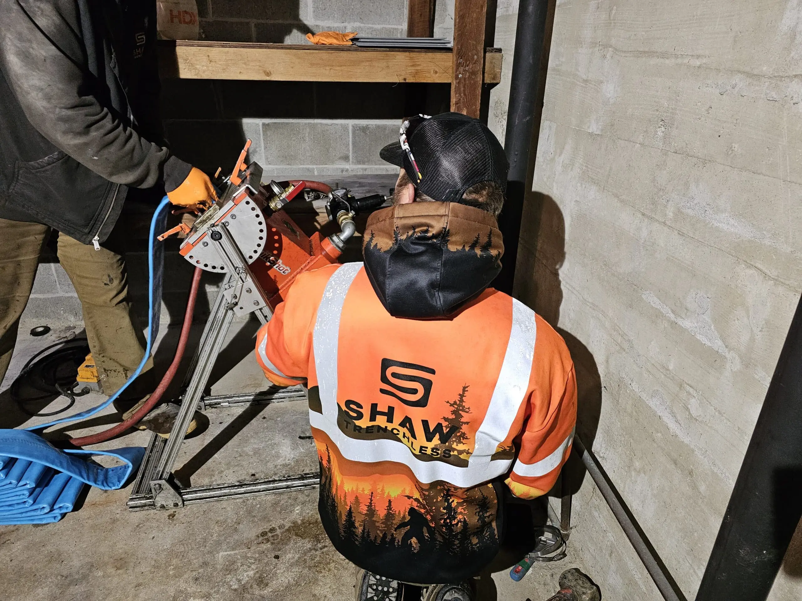 Trenchless Sewer Repair Shaw Trenchless Sewer Repair Spokane Technicians at Work